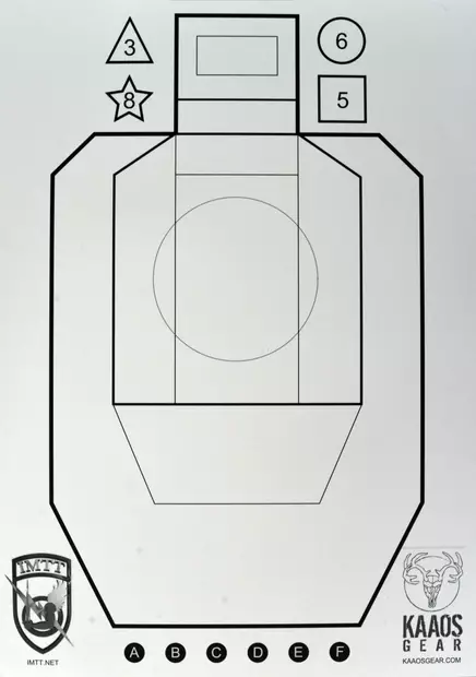 Kaaos gear & IMTT Target 10 PCS - SRA and IPSC targets - KAAOS001-10 - 1