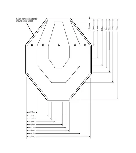 IPSC Target White Weather Resistant 10 Pack - Weatherproof boards WEB - 1002-10 - 6