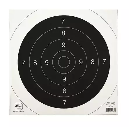Koulutaulun keskiö 23 x 23cm 10kpl - Zeroing targets and classic targets - 240230-10 - 1