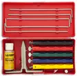 Lansky Deluxe 5 Stone Sharpening Kit - Gringind stones and blade covers - 080999041000 - 1