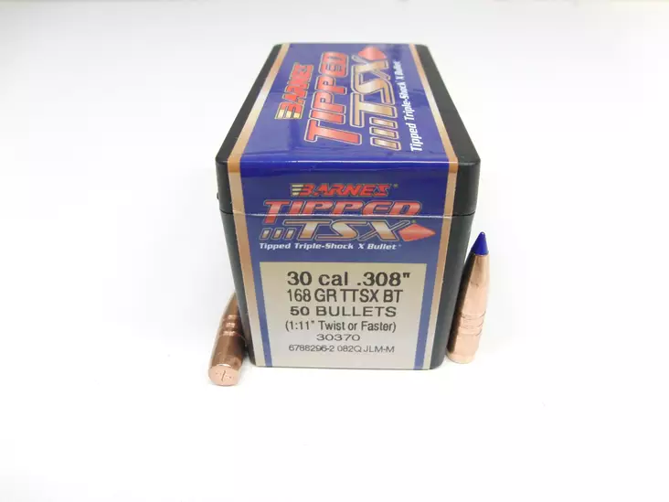 .30 cal Barnes 168gr TTSX BT Bullet 50pcs - 30 cal. rifle bullets - 200170 - 1