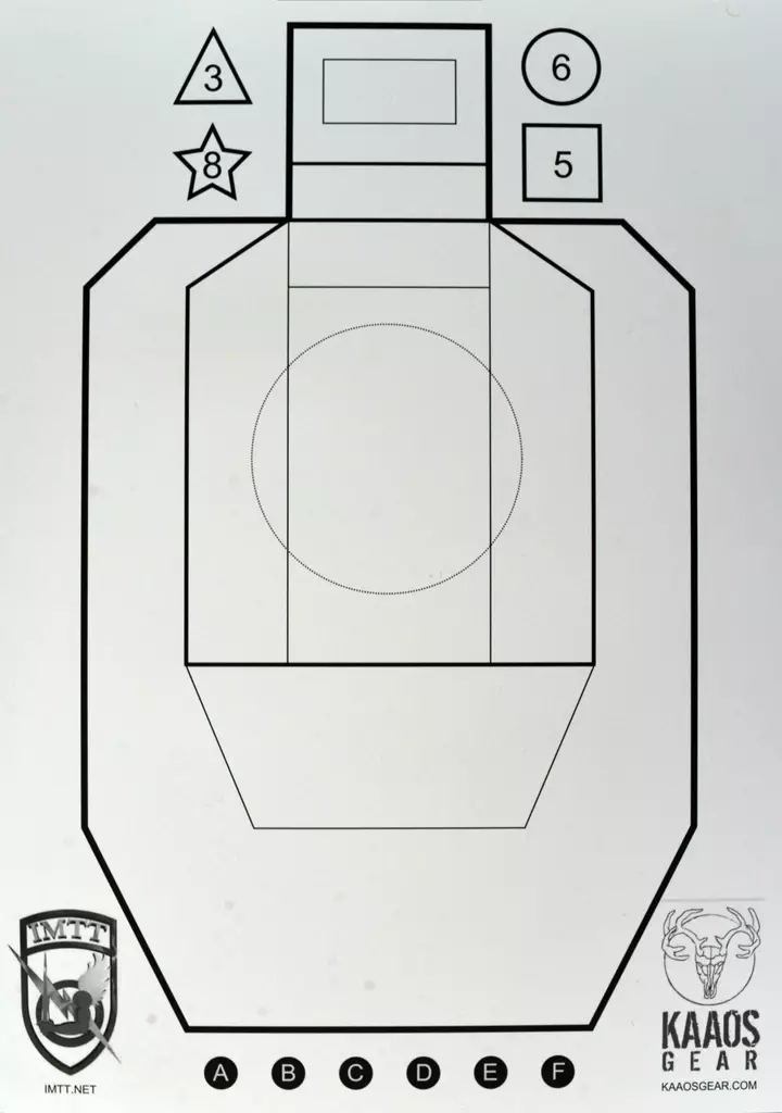 Kaaos gear & IMTT Target 10 PCS - SRA and IPSC targets - KAAOS001-10 - 1