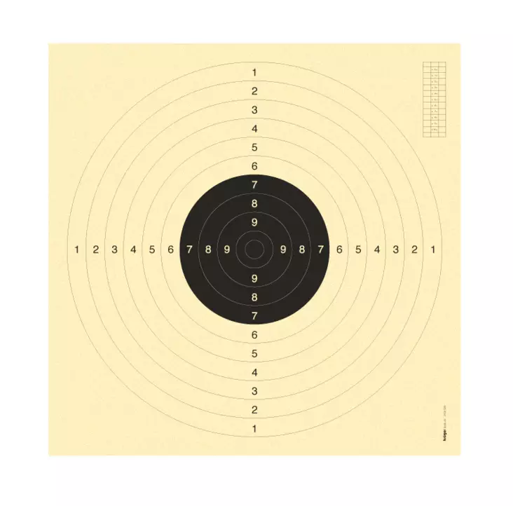 pistoolitaulu 25m 55x52cm - Zeroing targets and classic targets - 3100-20 - 1