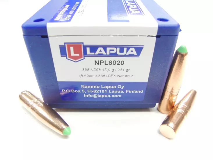 .338 Lapua 15.0/231gr Naturalis 50 pcs - 338 rifle bullets - NPL8020 - 1