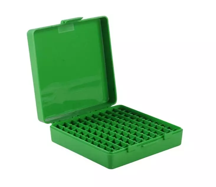 MTM Ammunition Box 9mm 100rnd Green - Gun cartridge boxes - 341360 - 1