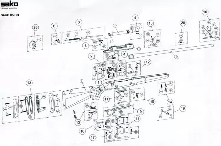 Sako 85 Spare Parts - Sako / Tikka spare parts and accessories - S5A60110 - 1