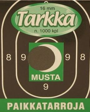 TARKKA Adhesive Dot Black 16mm Round 1000pcs - Patches - 241220 - 1