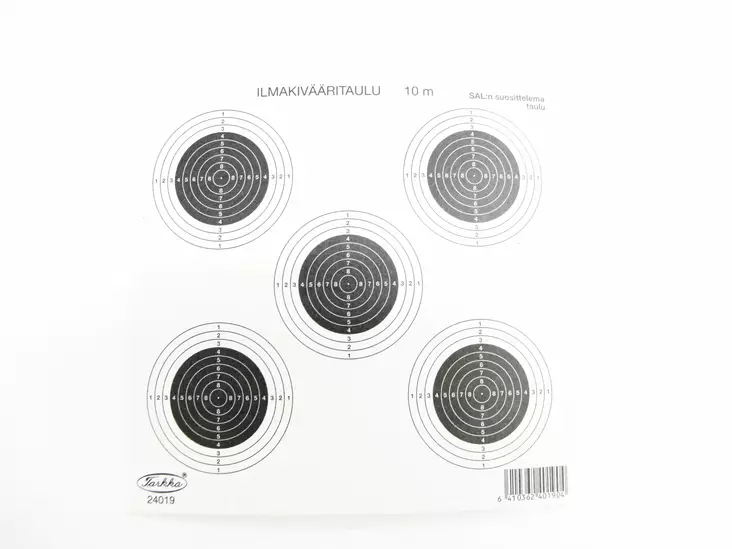 Precision 10m Air Rifle Target #19 14cmx14cm - Zeroing targets and classic targets - 240190 - 1