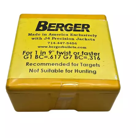 7mm Berger 168gr VLD Target 100pcs - 7 mm rifle bullets - 28401 - 1