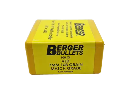 7mm Berger 168gr VLD Target 100pcs - 7 mm rifle bullets - 28401 - 4