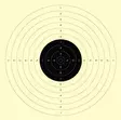 Air Pistol Target #15 14x14cm 50 pieces - Zeroing targets and classic targets - 240151 - 1