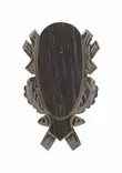Trofee Background Plate Engraved Deer Dark 22cmx13cm - Trophy mounting - 560811 - 1