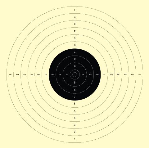 Air Pistol Target #15 14x14cm 50 pieces - Zeroing targets and classic targets - 240151 - 1