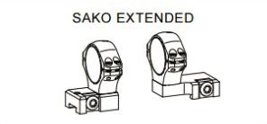 Optilock Sako Extended Blued Mount - Sako / Optilock rings and bases - S1A067761 - 1
