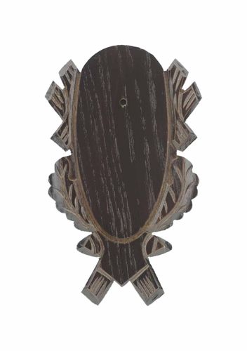 Trofee Background Plate Engraved Deer Dark 22cmx13cm - Trophy mounting - 560811 - 1