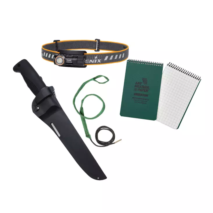 Equipment Package for Service, Peltosen Sissipuukko, Memo, Boresnake, and Headlamp - Knives for gifts - SA-INT-pak1 - 1