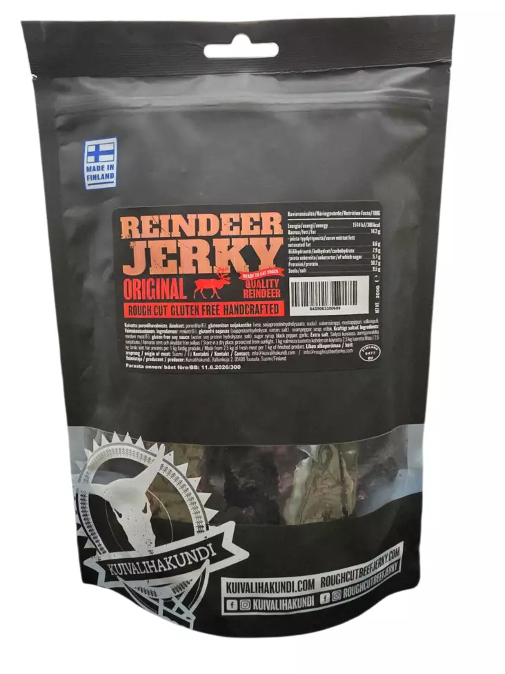 Reindeer Jerky Original 200g - Camping foods - 44-1 - 1