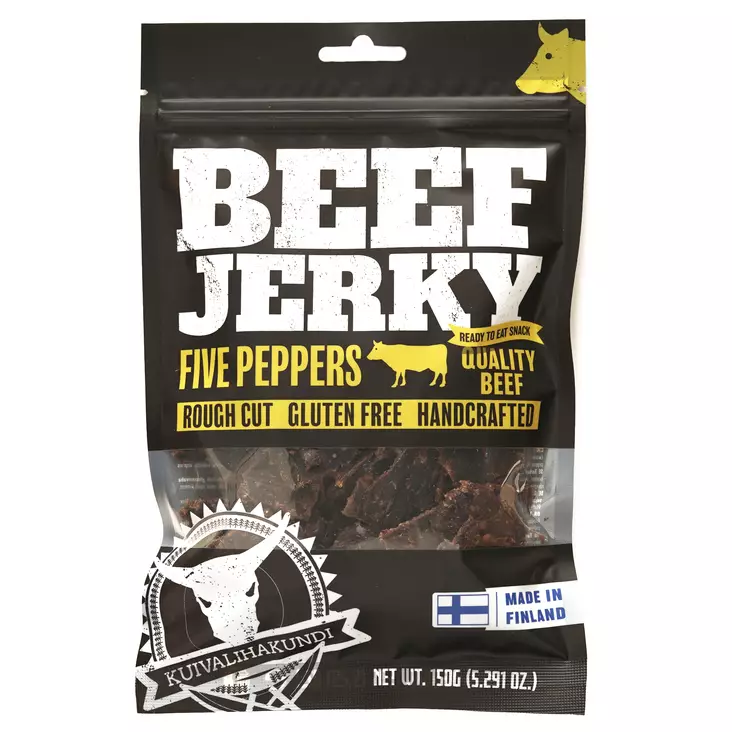 Kuivalihakundi Beef Jerky Five Peppers 150g - Camping foods - 11-2 - 10