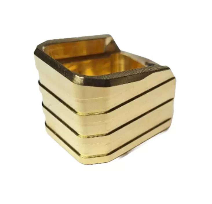 Taylor Freelance Canik Mete/Rival +4 Magazine Base Shiny Brass - Handgun and PCC magazine bases - 761062038362 - 1