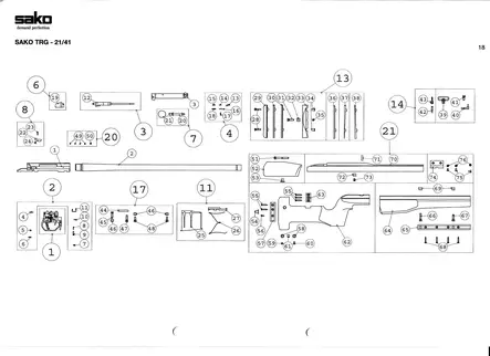 Sako TRG 21/41 Spare Parts - Sako / Tikka spare parts and accessories - S57462423 - 1