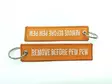 Remove Before Pew Pew keychain orange / white - Chamber flags and keychains - AW4003 - 2