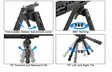 UTG Recon 360 M-LOK Bipod 20-30cm - Bipods - LPR-TL-BPM03 - 6