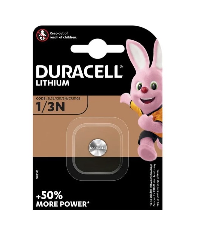CR 1/3N Duracell Lithium Battery 3V 1 pcs - Batteries - 5000394003323 - 2