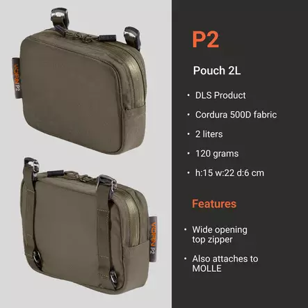 Vorn P2 Pouch 2L Additional Pocket - Pouches and accessories WEB - 0614 - 1