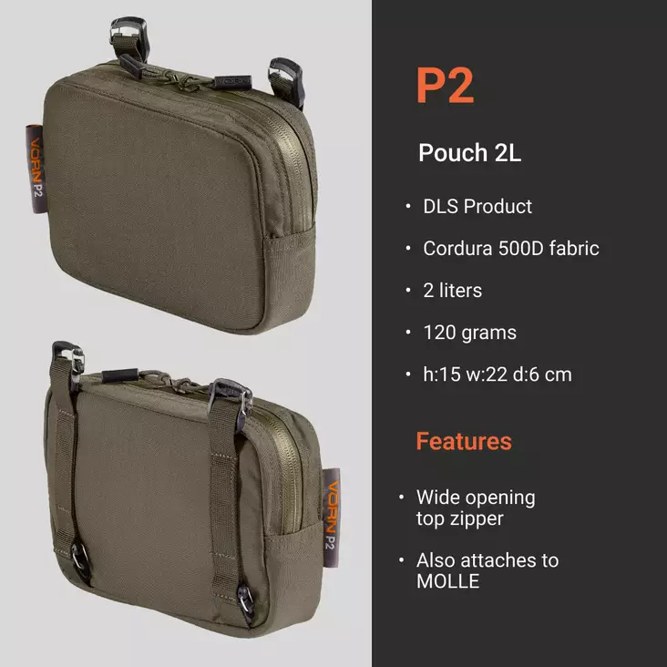 Vorn P2 Pouch 2L Additional Pocket - Pouches and accessories WEB - 0614 - 1