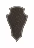 Trofee Back Plate Deer Dark 19cmx12cm - Trophy mounting - 560805 - 1