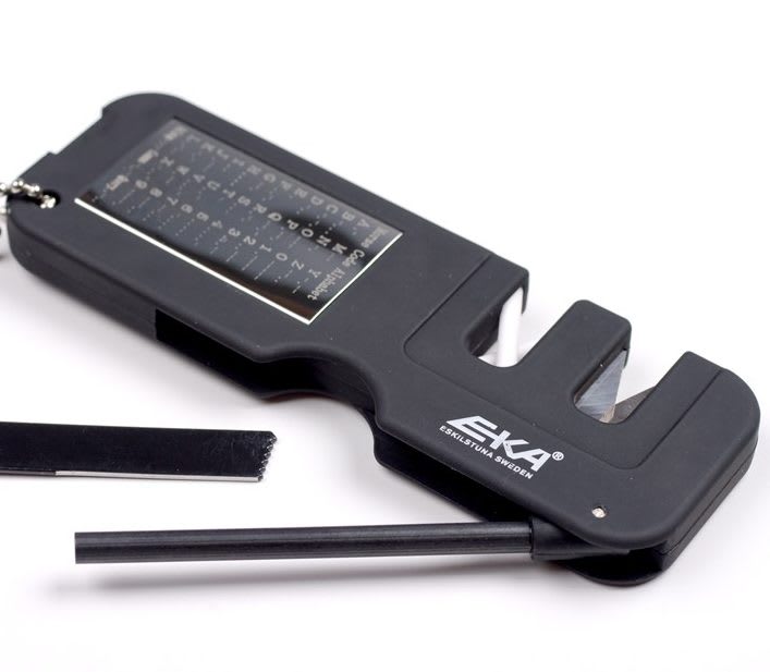 Eka Firesharp Knife Sharpener/Sheath - Gringind stones and blade covers - 73915377132215 - 1