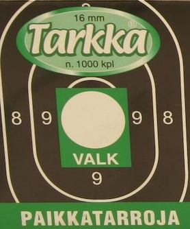 TARKKA Target Sticker White 16mm Round 1000pcs - Patches - 241215 - 1