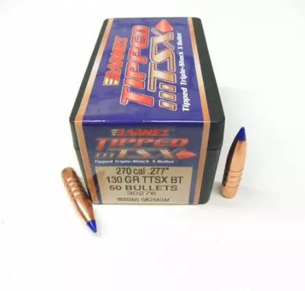 .270 Barnes 130gr TTSX BT Bullet 50pcs - Other rifle bullets - 30276 - 1