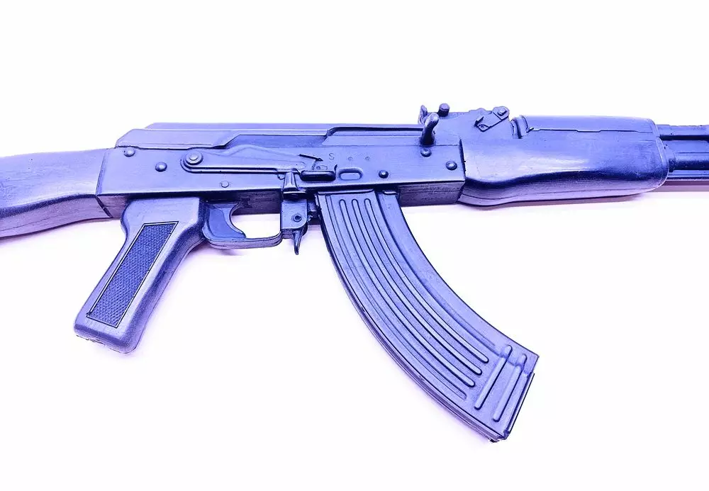 青*可様 AK-47 AK 47 Blue Gun Training Device Blue Training Weapon - Aawee.com
