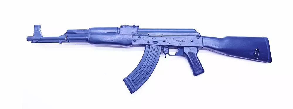 AK 47 Blue gun harjoitusase Sininen harjoitusase - Aawee.com webstore