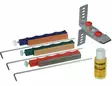 Lansky Standard 3-Stone Sharpening Kit - Gringind stones and blade covers - 080999039007 - 2