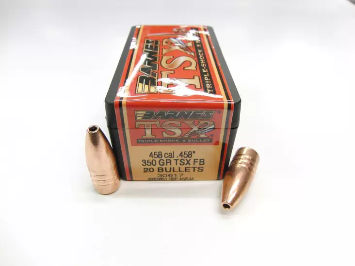 .458" Barnes 350gr TSX Bullet 20 pcs - 458 rifle bullets - 30617 - 1