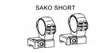 Optilock Sako Short Blued Base - Sako / Optilock rings and bases - S1A067758 - 1