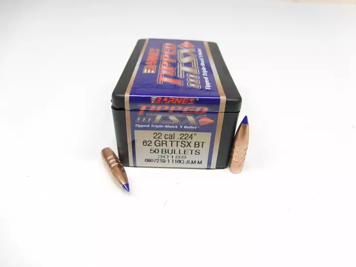 .224 Barnes 62gr TTSX BT Bullet 50pcs - 224 (222; 223; 5.56) rifle bullets - 30188 - 1