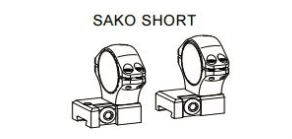 Optilock Sako Short Blued Base - Sako / Optilock rings and bases - S1A067758 - 1