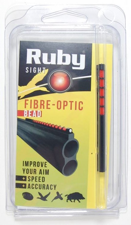 RUBY Fiber Optic Sight Red 71mm for Shotgun - Shotgun sights and riser mounts - RO-38 - 1