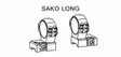 Optilock Sako Long Blue Base - Sako / Optilock rings and bases - S1A067759 - 1