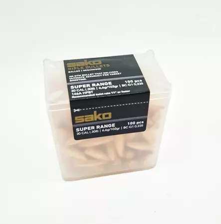 .30 cal Sako 6.6g/102gr Super Range Bullets 100pcs - 30 cal. rifle bullets - P5AR146A - 4