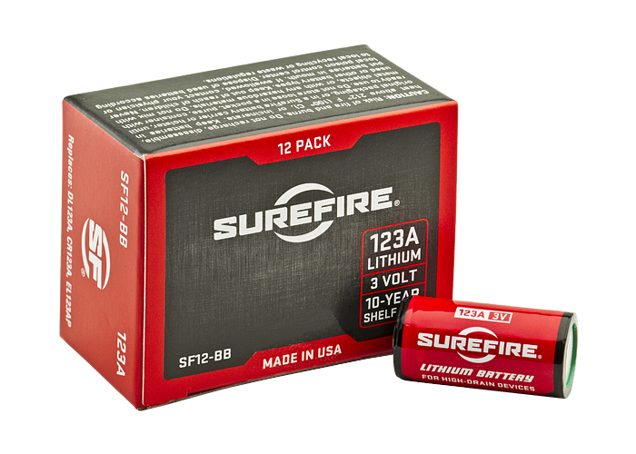 Surefire CR123A Lithium Battery - Batteries - SF12-BB - 1