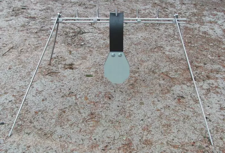 Metal Target Package: Stand + IPSC Plate + Wide Rubber + Bolts - Target packages - 60305100ipsc - 1