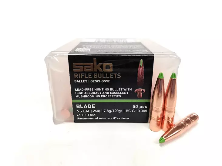 6.5mm Sako Blade Bullet 7.8g/120gr 50pcs - 6.5mm rifle bullets - P5HS657H - 1