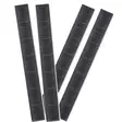 Ergo 7-Slot Keymod Wedgelok Rail Cover Black, 4pcs - AR handguards - 4330-4PK-BK - 1