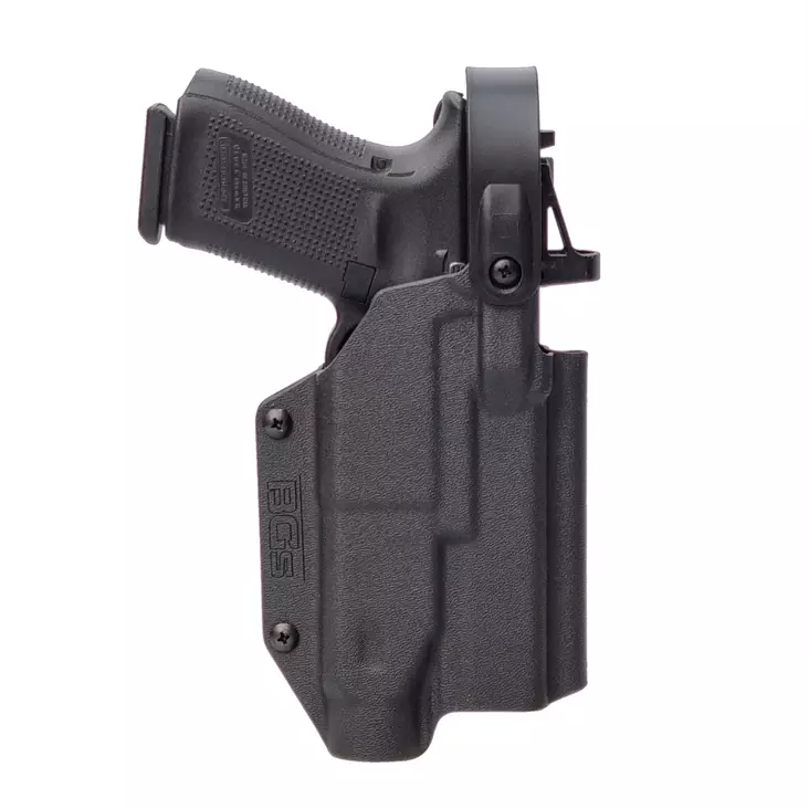 Glock BGS Kane Pistol Case with Holosun PID Light Spot + Mid Ride Belt Attachment - Active holsters, level 1 - KN-GLOCK-PID-BLK - 1