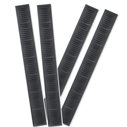 Ergo 7-Slot Keymod Wedgelok Rail Cover Black, 4pcs - AR handguards - 4330-4PK-BK - 1