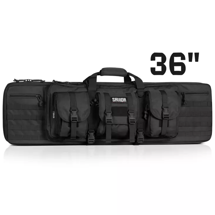 Savior Equipment American Classic Double aselaukku 36" / 91 cm - Soft gun cases - RB-3612DG-V1-BK - 1